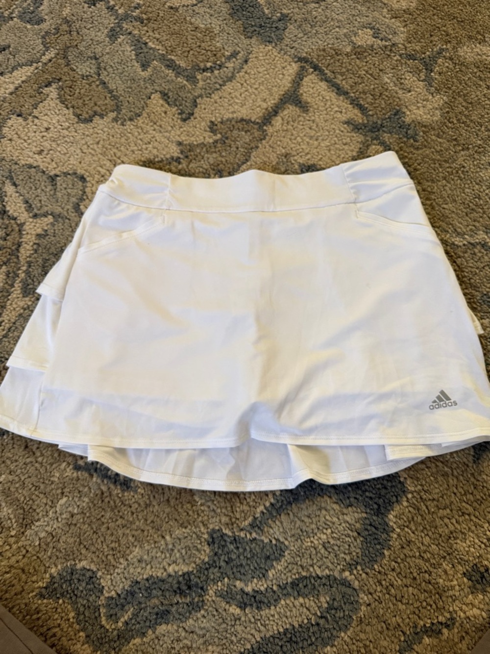 adidas White Women's Tennis Skort with Built-in Shorts